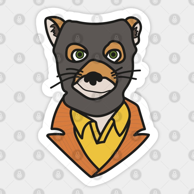 Fantastic Mr. Fox Sticker by Eva Martinelli